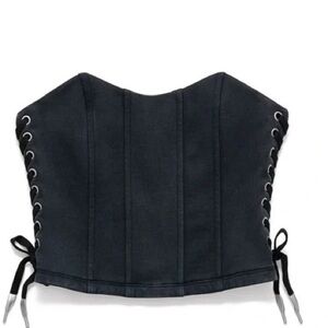 H&M H2 heron preston collab 
Black Corset Top